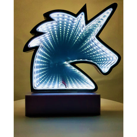 Decoratiune Luminoasa Cu Baterii/Usb Neon Model Unicorn Rece 20 Cm