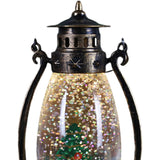 Decoratiune Luminoasa, Felinar De Craciun, Cu Lumina Led, Ornament , Cu Maner - vivimall.ro