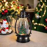 Decoratiune Luminoasa, Felinar De Craciun, Cu Lumina Led, Ornament , Cu Maner - vivimall.ro