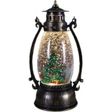 Decoratiune Luminoasa, Felinar De Craciun, Cu Lumina Led, Ornament , Cu Maner - vivimall.ro