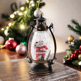 Decoratiune Luminoasa, Felinar De Craciun, Cu Lumina Led, Ornament , Cu Maner - vivimall.ro