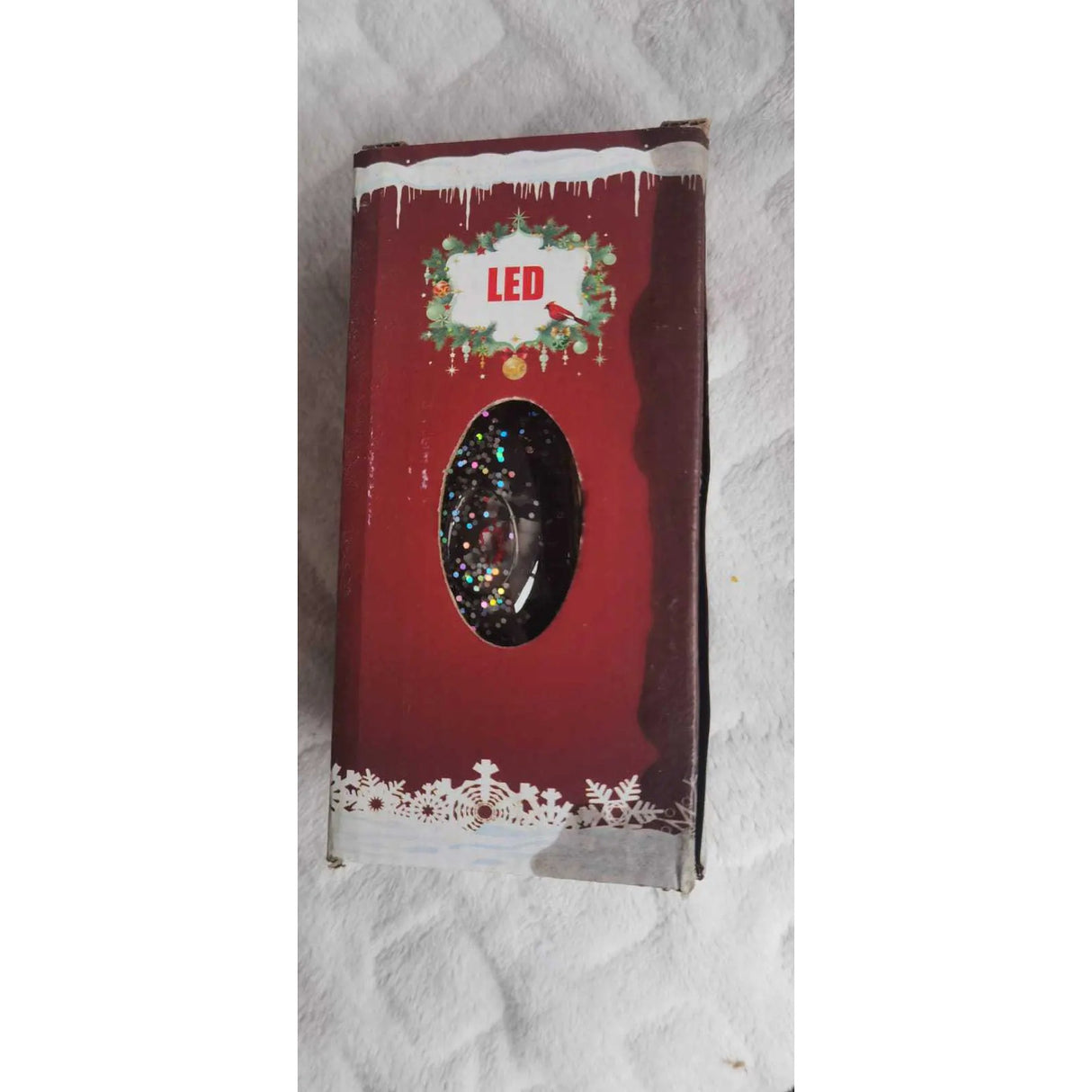 Decoratiune Luminoasa, Felinar De Craciun, Cu Lumina Led, Ornament , Cu Maner, Resigilat - vivimall.ro