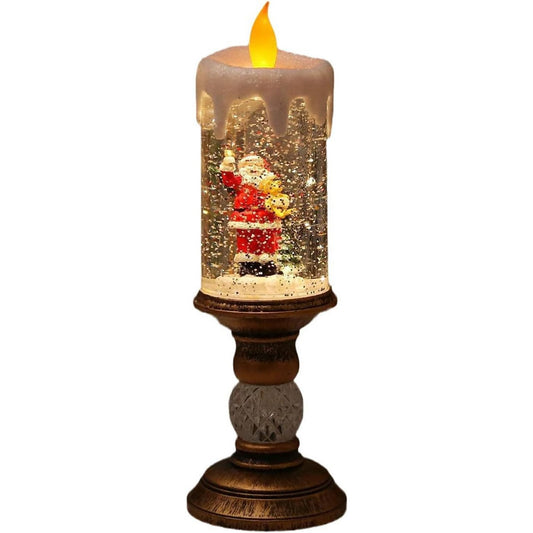 Decoratiune Luminoasa, Lampa De Craciun, Cu Lumina Led, Ornament, Mos Craciun