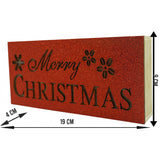Decoratiune Luminoasa, Marry Christmas, Lungime: 19 Cm, Latime: 9 Cm, Inaltime: 4 Cm, Lemn, Interior/Exterior