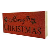 Decoratiune Luminoasa, Marry Christmas, Lungime: 19 Cm, Latime: 9 Cm, Inaltime: 4 Cm, Lemn, Interior/Exterior
