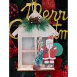 Decoratiune luminoasa, Flippy, Mos Craciun, maro, lungime: 13 cm, latime: 5 cm, inaltime: 17 cm, lemn, interior/exterior - vivimall.ro