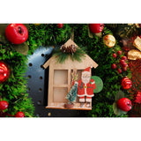 Decoratiune luminoasa, Flippy, Mos Craciun, maro, lungime: 13 cm, latime: 5 cm, inaltime: 17 cm, lemn, interior/exterior - vivimall.ro