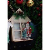 Decoratiune Luminoasa, Mos Craciun, Lungime: 13 Cm, Latime: 5 Cm, Inaltime: 17 Cm, Lemn, Interior/Exterior