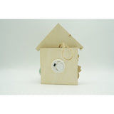 Decoratiune luminoasa, Flippy, Mos Craciun, maro, lungime: 13 cm, latime: 5 cm, inaltime: 17 cm, lemn, interior/exterior - vivimall.ro