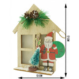 Decoratiune Luminoasa, Mos Craciun, Lungime: 13 Cm, Latime: 5 Cm, Inaltime: 17 Cm, Lemn, Interior/Exterior