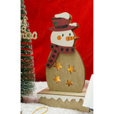 Decoratiune luminoasa, Flippy, Om de zapada, maro, lungime: 10 cm, latime: 5 cm, inaltime: 19 cm, lemn, interior/exterior - vivimall.ro