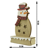 Decoratiune luminoasa, Flippy, Om de zapada, maro, lungime: 10 cm, latime: 5 cm, inaltime: 19 cm, lemn, interior/exterior - vivimall.ro