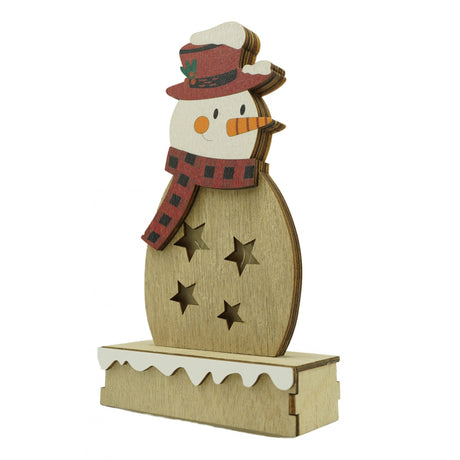 Decoratiune luminoasa, Flippy, Om de zapada, maro, lungime: 10 cm, latime: 5 cm, inaltime: 19 cm, lemn, interior/exterior - vivimall.ro