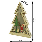 Decoratiune Luminoasa, Lungime: 14 Cm, Latime: 5 Cm, Inaltime: 20 Cm, Lemn, Interior/Exterior