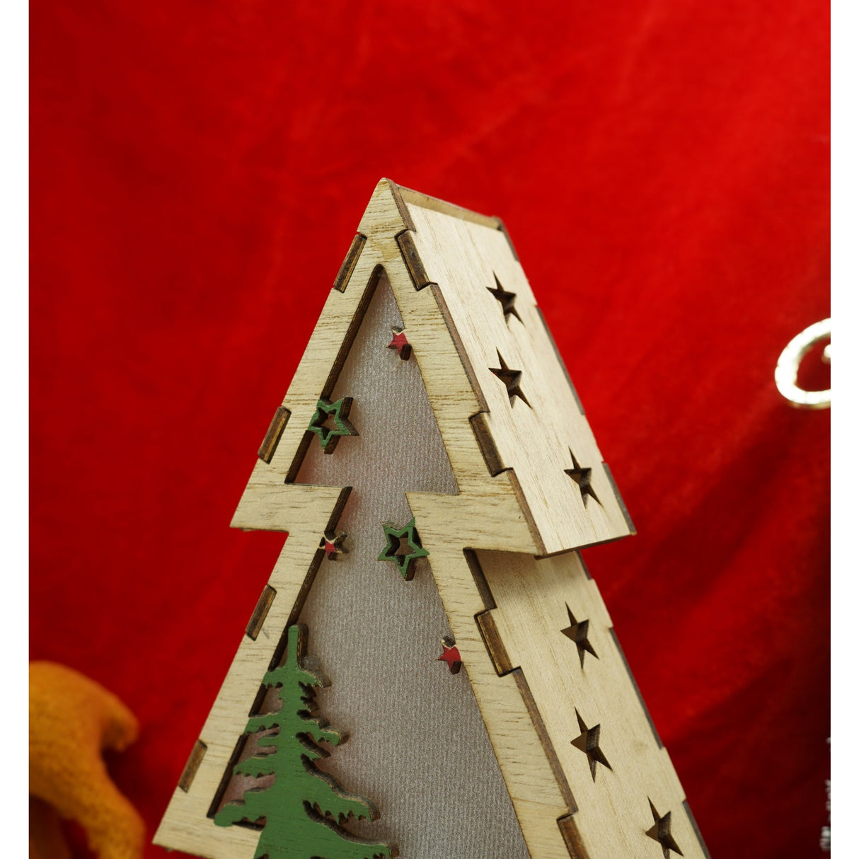 Decoratiune Luminoasa, Lungime: 14 Cm, Latime: 5 Cm, Inaltime: 20 Cm, Lemn, Interior/Exterior