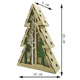 Decoratiune Luminoasa, Lungime: 14 Cm, Latime: 5 Cm, Inaltime: 20 Cm, Lemn, Interior/Exterior
