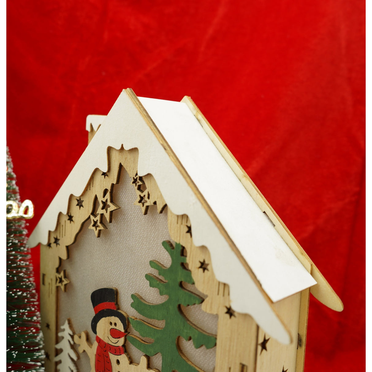 Decoratiune Luminoasa, Lungime: 18 Cm, Latime: 5 Cm, Inaltime: 21 Cm, Lemn, Interior/Exterior