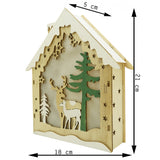 Decoratiune Luminoasa, Lungime: 18 Cm, Latime: 5 Cm, Inaltime: 21 Cm, Lemn, Interior/Exterior