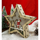 Decoratiune Luminoasa, Lungime: 18 Cm, Latime: 18 Cm, Inaltime: 4 Cm, Lemn, Interior/Exterior
