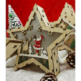 Decoratiune Luminoasa, Lungime: 18 Cm, Latime: 18 Cm, Inaltime: 4 Cm, Lemn, Interior/Exterior