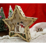 Decoratiune Luminoasa, Lungime: 18 Cm, Latime: 18 Cm, Inaltime: 4 Cm, Lemn, Interior/Exterior