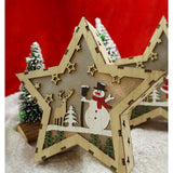 Decoratiune Luminoasa, Lungime: 18 Cm, Latime: 18 Cm, Inaltime: 4 Cm, Lemn, Interior/Exterior
