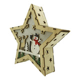 Decoratiune Luminoasa, Lungime: 18 Cm, Latime: 18 Cm, Inaltime: 4 Cm, Lemn, Interior/Exterior