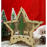 Decoratiune Luminoasa, Lungime: 18 Cm, Latime: 18 Cm, Inaltime: 4 Cm, Lemn, Interior/Exterior