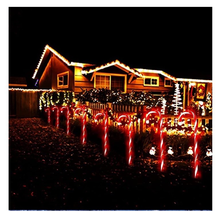 Decoratiune luminoasa pentru Craciun pe baterii, Acadele, pentru exterior, 28 cm - vivimall.ro