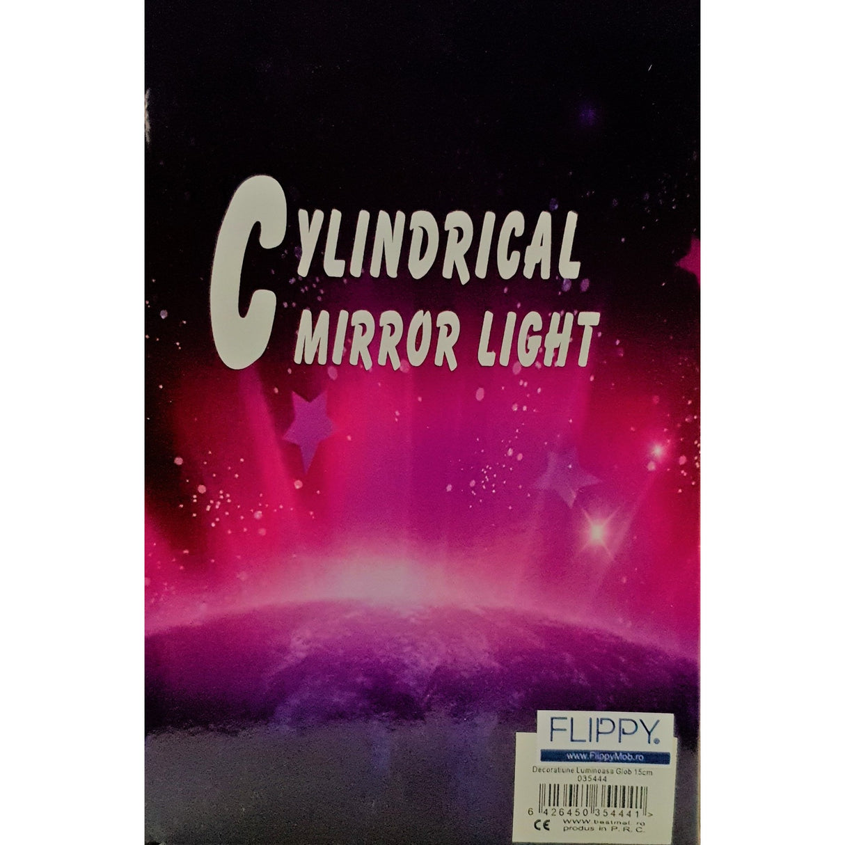 Decoratiune Luminoasa Tip Glob Cylindrical Mirror Light Cu Baterii/Usb 15 Cm