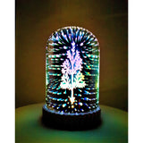 Glob disco cilindric cu oglinzi multicolor, diametru 15 cm, vedere frontală pe fond alb