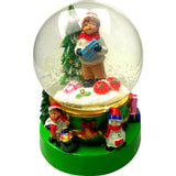 Decoratiune Muzicala Glob Cu Zapada, Cu Lumini Si Muzica, Mos Craciun, 15.5 Cm