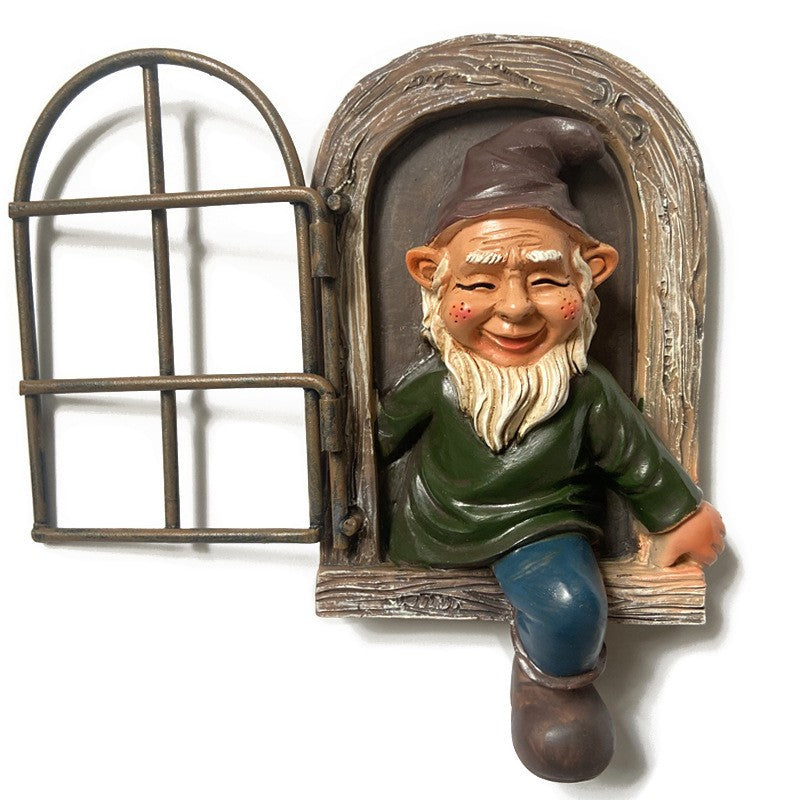 Decoratiune Pentru Gradina, Statuie Pentru Gradina Din Rasina, Decor Pentru Gradina, Elf