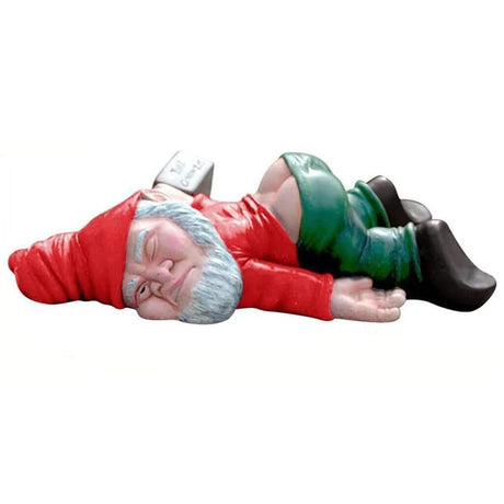 Decoratiune Pentru Gradina, Statuie Amuzanta Pentru Gradina, Decor Pentru Gradina, Gnom Beat, 12 Cm - vivimall.ro
