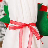 Decoratiune Pentru Perdea/Draperie Cu Tematica De Craciun Material Texit Si Poliester, 31 Cm, Cu Snur - vivimall.ro