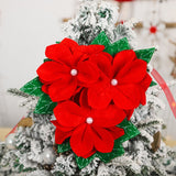 Decoratiune Pentru Perdea/Draperie Cu Tematica De Craciun Material Texit Si Poliester, 31 Cm, Cu Snur - vivimall.ro