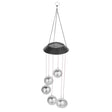 Lampa Solara De Tip Decoratiune Pentru Gradina, Model Clopotel De Vant, Alb Cald - vivimall.ro