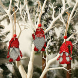 Set 9 Decoratiuni De Craciun Din Lemn, Cu Snur Pentru Agatare In Brad, 3 Modele - vivimall.ro