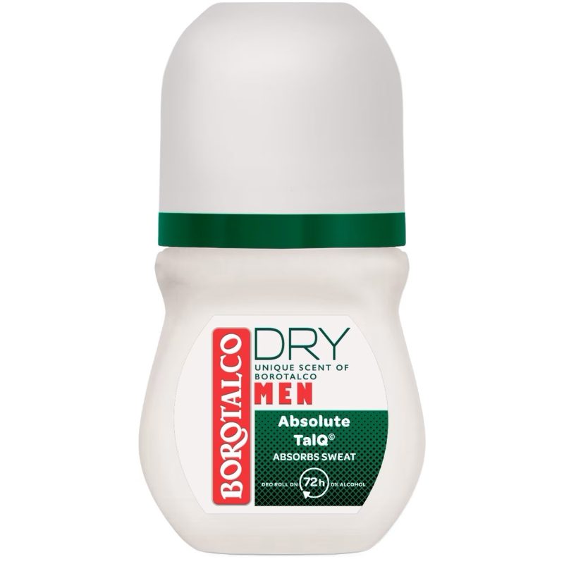 Deodorant, Borotalco, Roll On 50 ml Men Dry Original