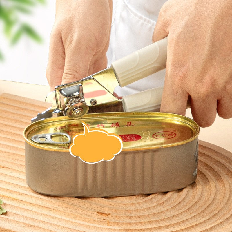 Desfacator De Conserve 3 In 1, Instrument Pentru Deschis Conserve, Sticle, Otel Inoxidabil, Simplu De Utilizat, Maner Anti Alunecare, 21.5 X 4.7 Cm Alb - vivimall.ro