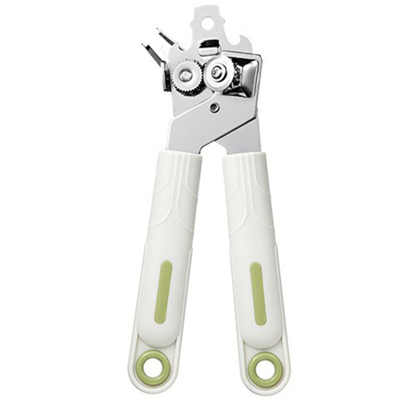 Desfacator De Conserve 3 In 1, Instrument Pentru Deschis Conserve, Sticle, Otel Inoxidabil, Simplu De Utilizat, Maner Anti Alunecare, 21.5 X 4.7 Cm Alb - vivimall.ro