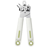 Desfacator De Conserve 3 In 1, Instrument Pentru Deschis Conserve, Sticle, Otel Inoxidabil, Simplu De Utilizat, Maner Anti Alunecare, 21.5 X 4.7 Cm Alb - vivimall.ro