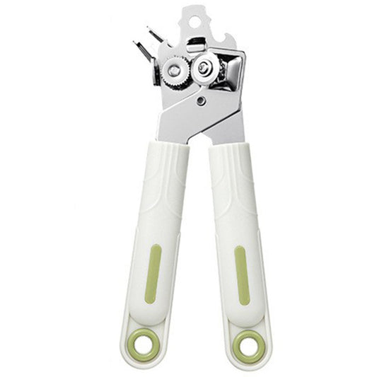 Desfacator de Conserve 3 in 1, Vivimall, Instrument pentru Deschis Conserve, Sticle, Otel inoxidabil, Simplu de Utilizat, Maner Anti alunecare, 21.5 x 4.7 cm Alb - vivimall.ro