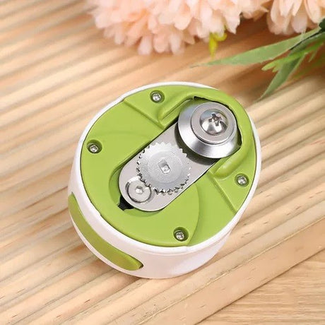 Desfacator Manual de Conserve si Sticle, Vivimall, 6.8 x 4.8 cm, din ABS + Otel, Verde/Alb - vivimall.ro