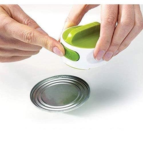 Desfacator Manual de Conserve si Sticle, Vivimall, 6.8 x 4.8 cm, din ABS + Otel, Verde/Alb - vivimall.ro