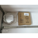 Oglindă de Machiaj pentru Birou, Vivimall, Rotativă, Detasabilă, Model de Floarea Soarelui, Suport pentru Inele, cu Depozitare, Alba - vivimall.ro