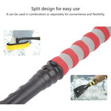 Perie De Zapada Cu Racleta Pentru Masina, Multifunctionala, Rotativa, Demontabila, Cu Maner Antiderapant, Aluminiu, Plastic, Fragmentarea Ghetii De Pe Parbriz, Solutia Pentru Iarna, Pentru Dezghetare, Rosie - vivimall.ro