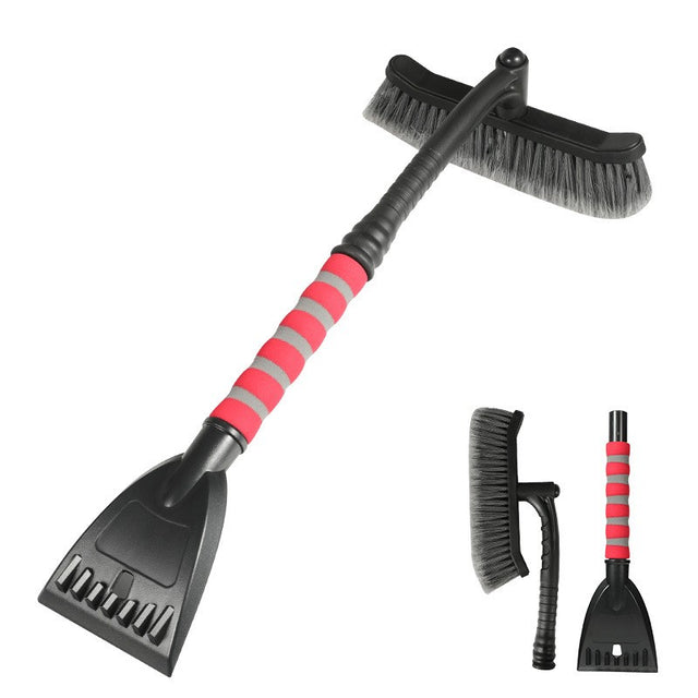 Perie De Zapada Cu Racleta Pentru Masina, Multifunctionala, Rotativa, Demontabila, Cu Maner Antiderapant, Aluminiu, Plastic, Fragmentarea Ghetii De Pe Parbriz, Solutia Pentru Iarna, Pentru Dezghetare, Rosie - vivimall.ro