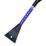 Perie de Zapada cu Racleta pentru Masina, Vivimall, Multifunctionala, Demontabila, cu Maner Antiderapant, Aluminiu, Plastic, Fragmentarea Ghetii de pe Parbriz, Solutia pentru Iarna, pentru Dezghetare, 68x24x11.1 cm, Albastru - vivimall.ro