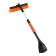 Perie De Zapada Cu Racleta Pentru Masina, Multifunctionala, Rotativa, Demontabila, Cu Maner Antiderapant, Telescopica, Aluminiu, Plastic, Fragmentarea Ghetii De Pe Parbriz, Solutia Pentru Iarna, Pentru Dezghetare, Portocalie - vivimall.ro